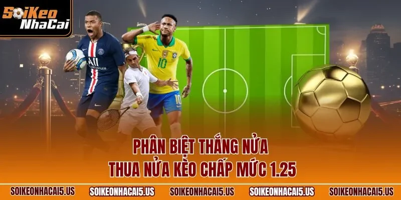Phân biệt thắng nửa thua nửa kèo chấp mức 1.25